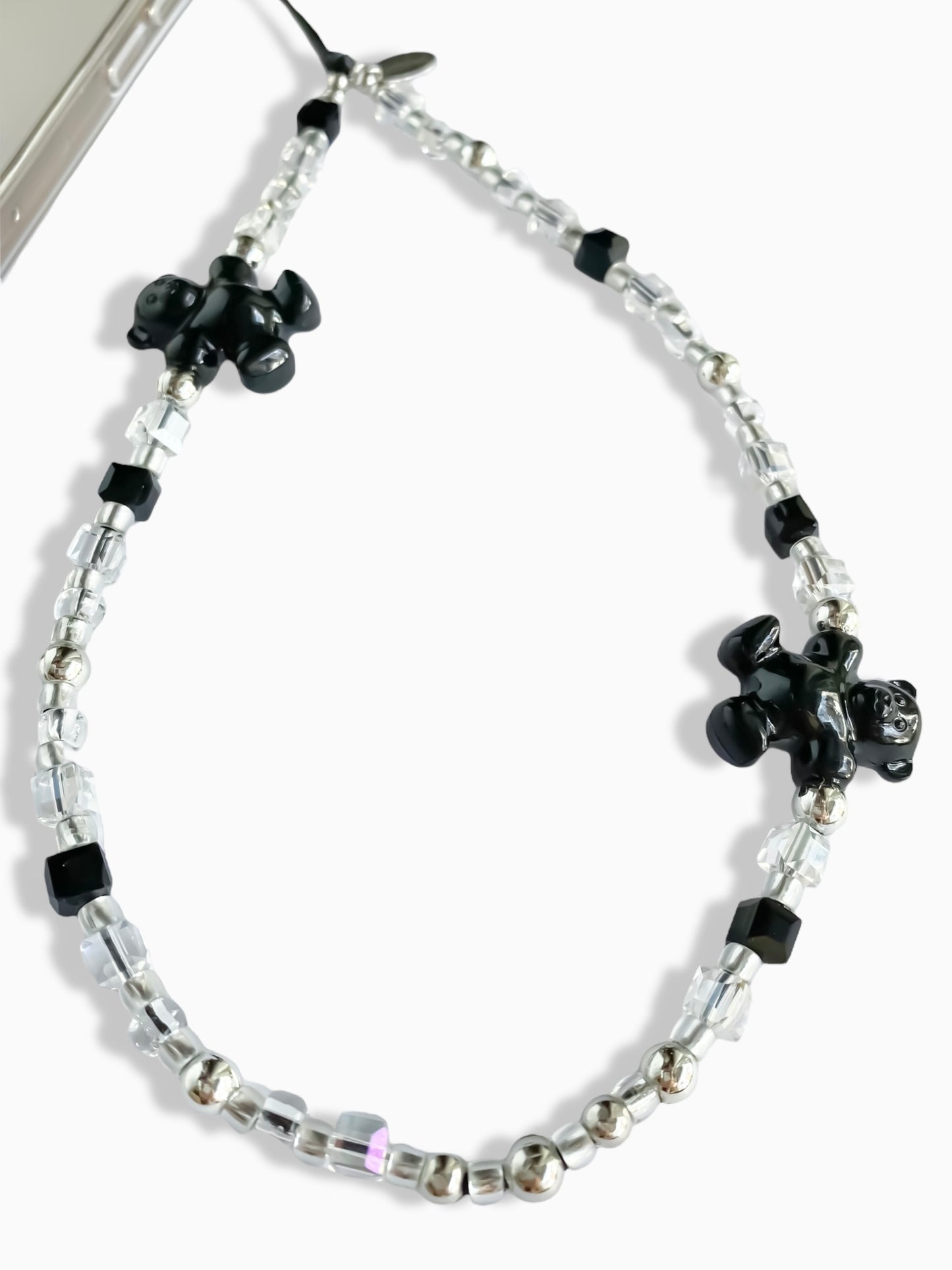 disco teddy phone strap