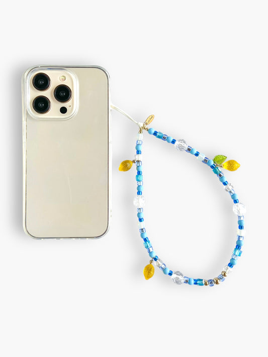 blue lemonade phone strap