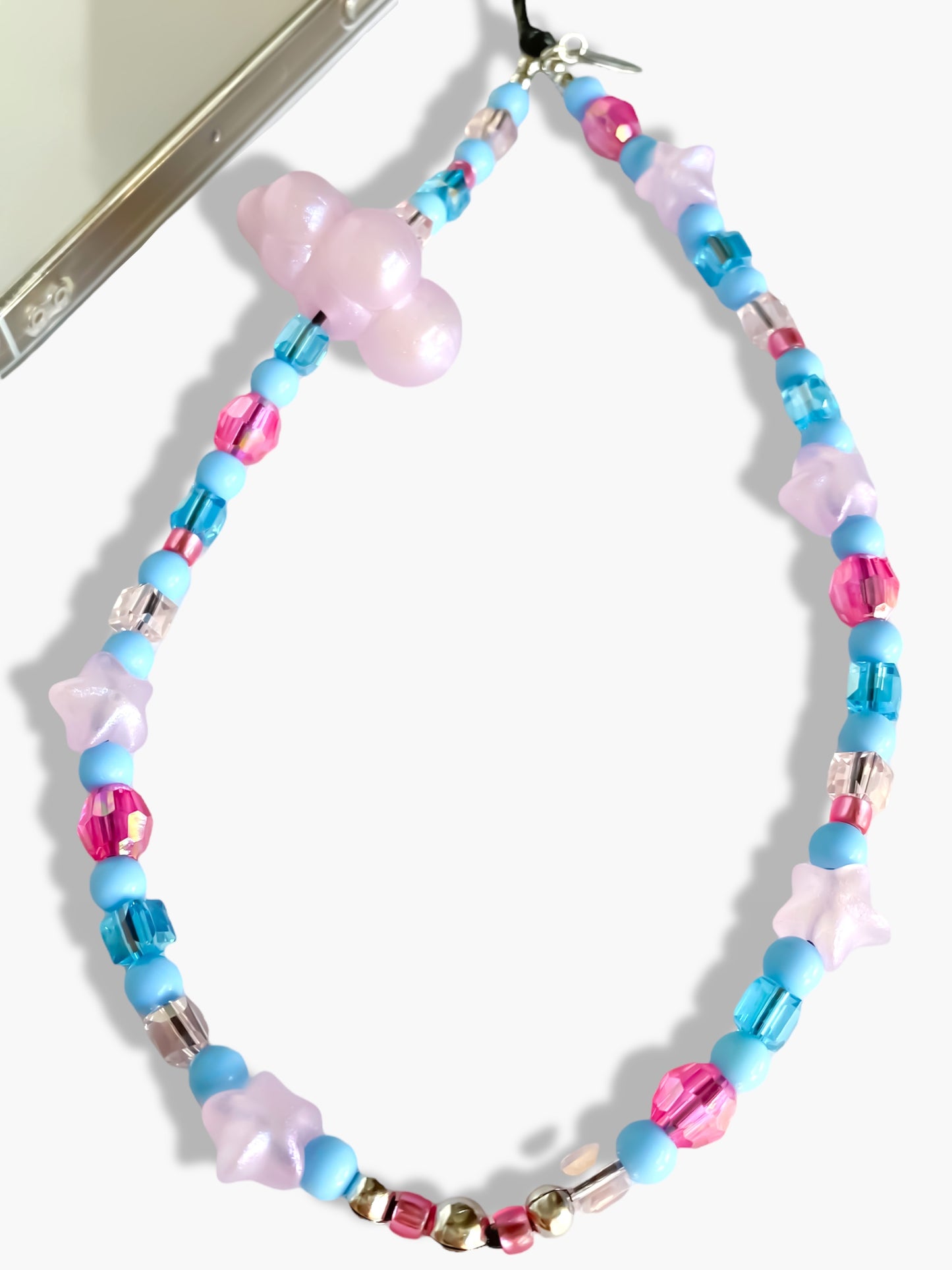cotton candy phone strap