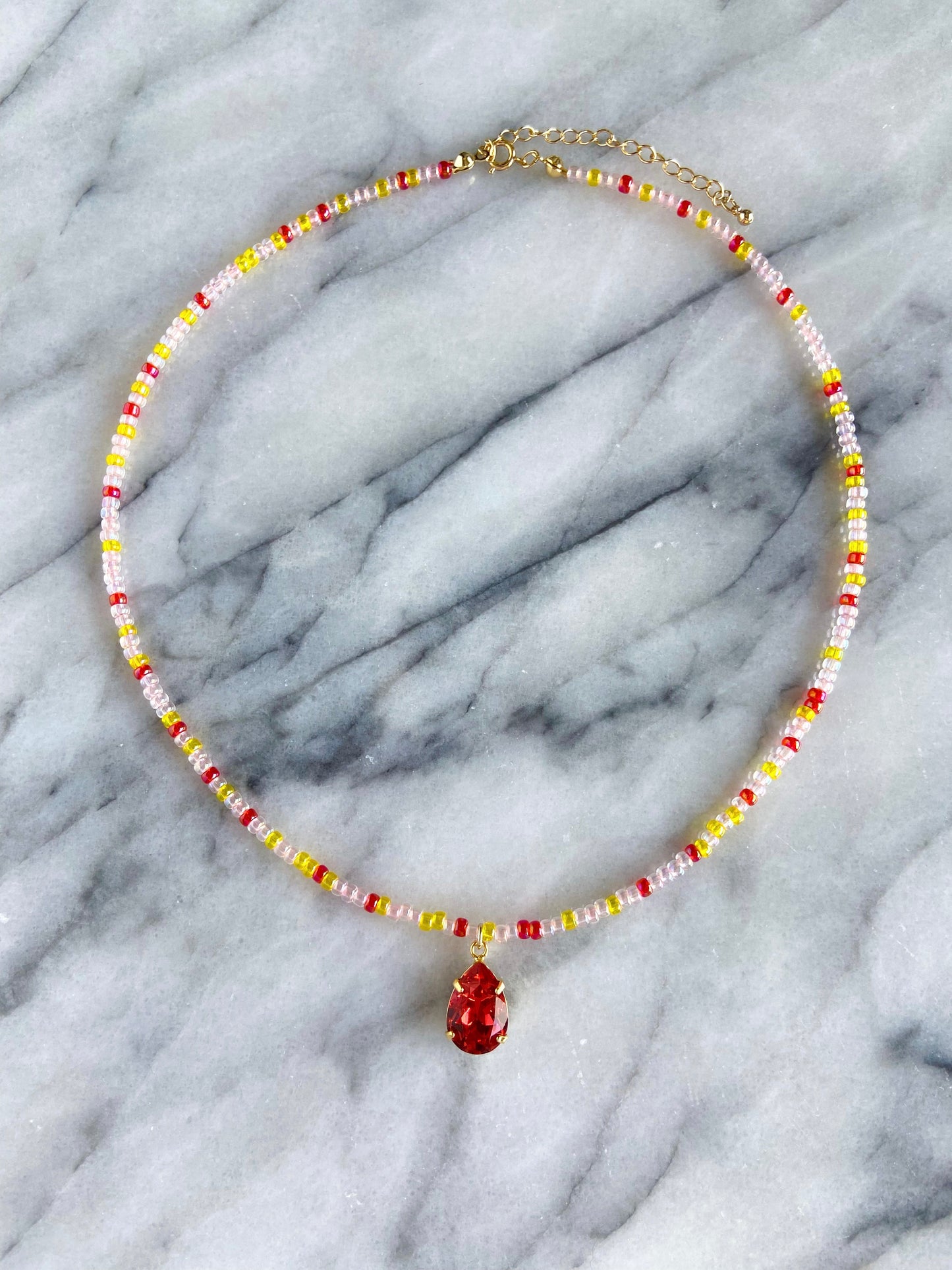 papaya necklace -gold